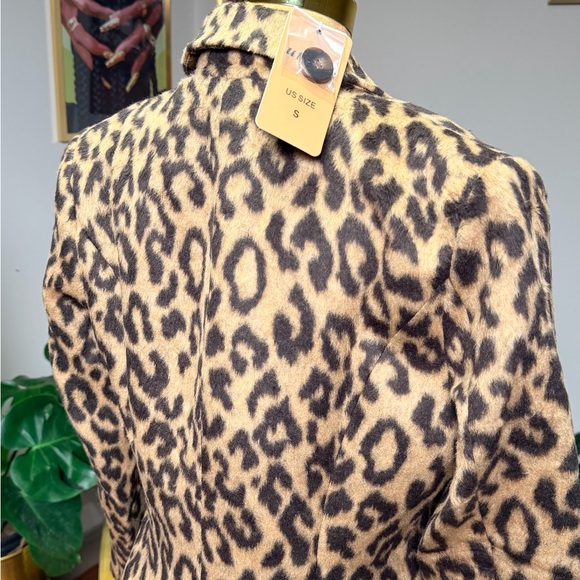Leopard Print Long Coat - Picture 3 of 3